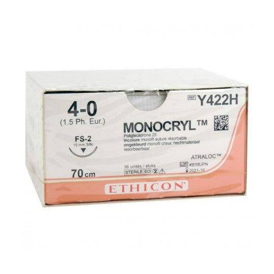 NAHTMITTEL 4-0 MONOCRYL VIOLET 70 cm RB-1 - 36 Stk