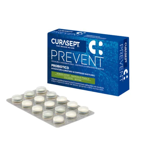 Curasept Prevent Probiotisches Nahrungsergänzungsmittel 14 Tabletten 