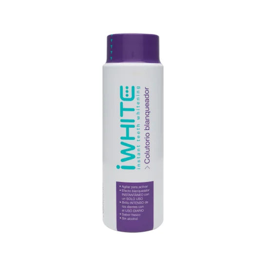 iWhite Bain de Bouche au Fluor, 500 ml - Blanchiment Instantané des Dents - Nettoyage et Blanchiment des Dents - Protège les gencives, restaure l'émail et combat la mauvaise haleine - Sans alcool 