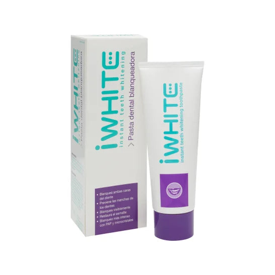 Dentifrice blanchissant les dents iWhite, 75 ml - Effet blanchissant immédiat des dents, élimine les taches - Traitement professionnel de blanchiment des dents - Blanchiment des dents et protection de l'émail 