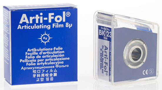 CARTA ARTICOLAZIONE MICRO-THIN 40µ 22mm 10mt BLU