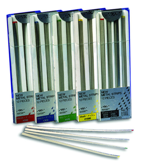 BANDES MÉTALLIQUES 12pcs bleu grossier