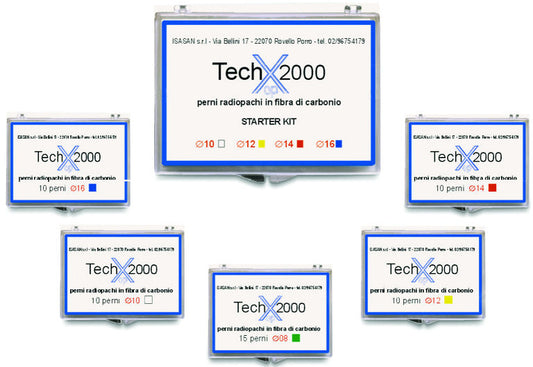 TECH2000 X-OP CARBON ENDODONTISCHE STÄTTEN – 10 Stück Ø 12 