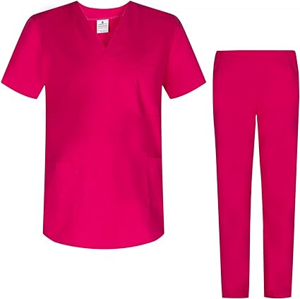 COMPLETO MEDICO CASACCA + PANTALONI Colore AZALEA