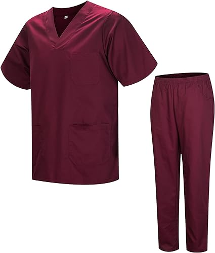 COMPLETO MEDICO CASACCA+PANTALONI Colore BORGHUNDY