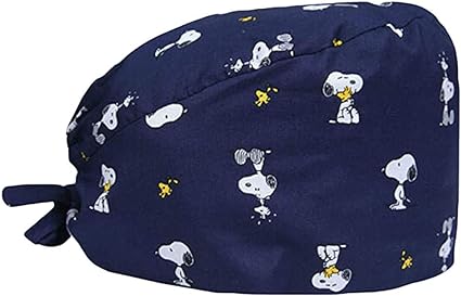 CUFFIETTA CHIRURGICA IN COTONE Fantasia BLU SNOOPY