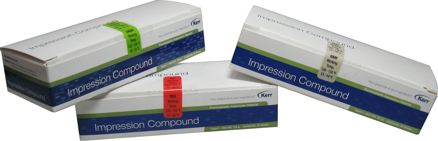 IMPRESSION COMPOUND - 113gr ROSSO 55° C