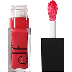 e.l.f. Glow Reviver Lip Oil, olio nutriente per labbra colorato, per una finitura lucida, arricchito con olio di jojoba, vegano e senza sperimentazione su animali, Red Delicious