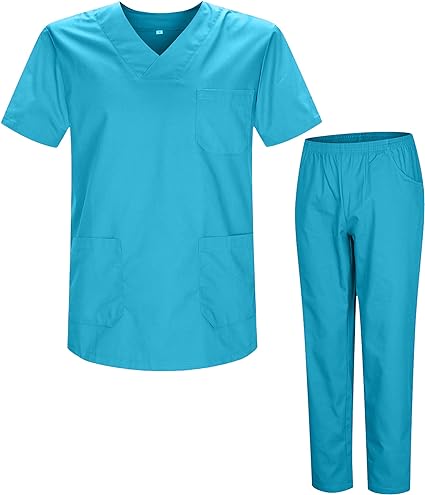 COMPLETO MEDICO CASACCA+PANTALONI  Colore AZZURRO CIELO