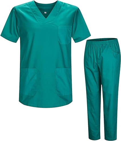 COMPLETO MEDICO CASACCA+PANTALONI Colore VERDE BOSCO