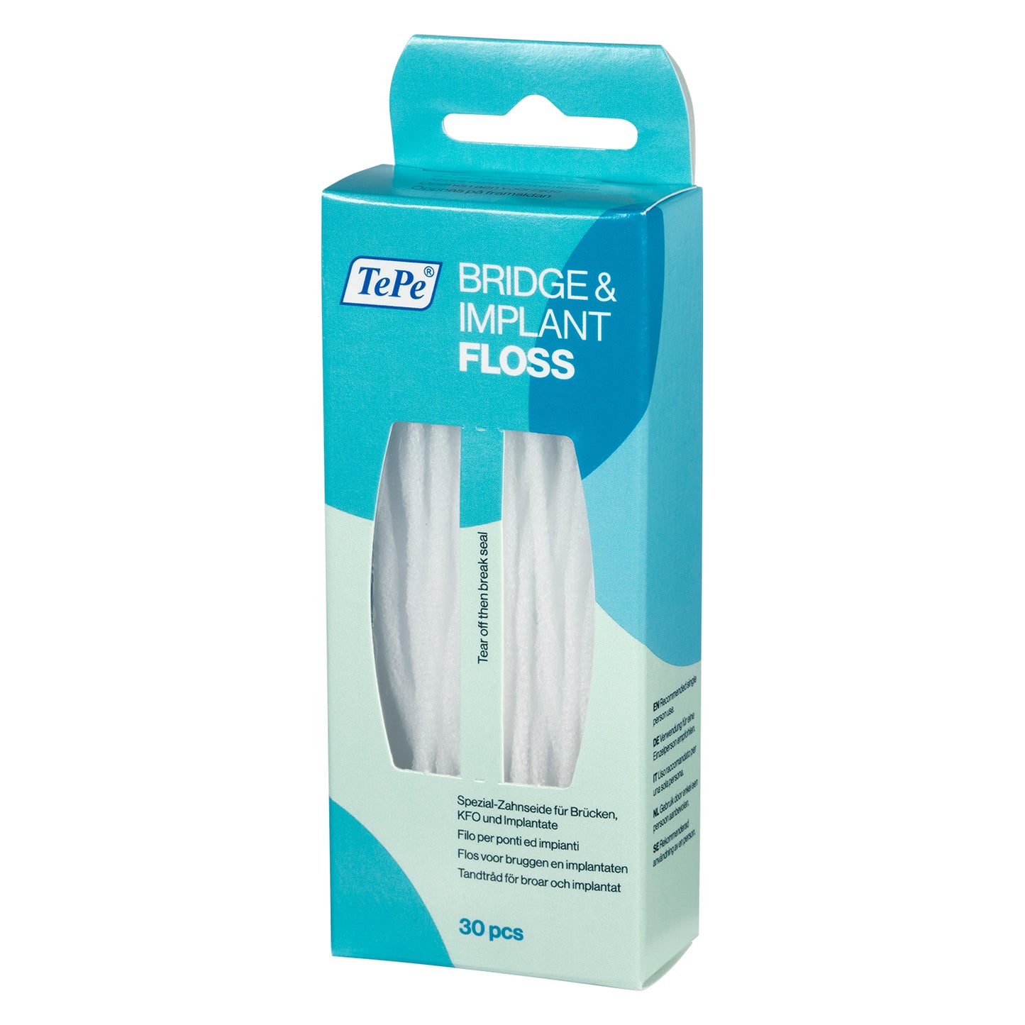 Fil dentaire Bridge&amp;implant Floss 30 pièces