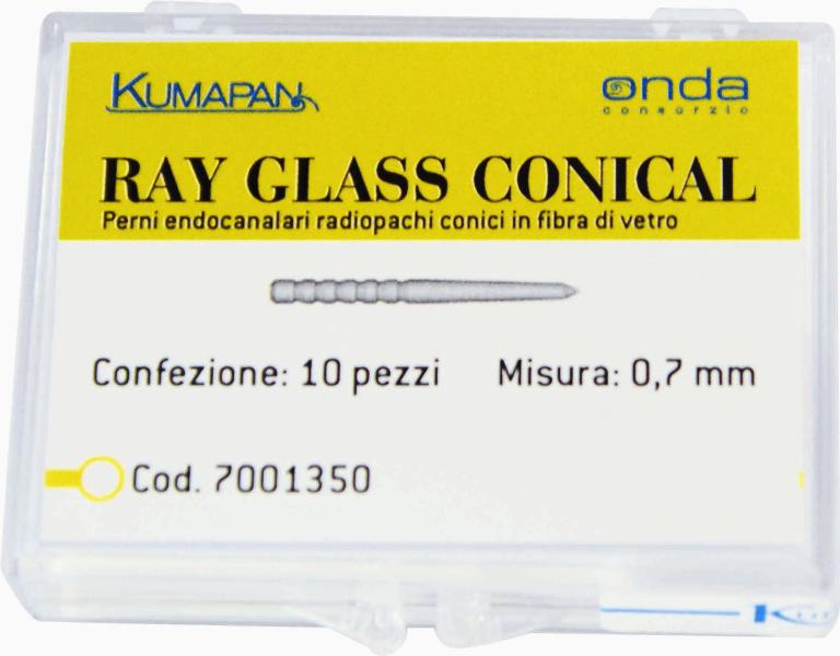 RAY GLASS CONIQUE - 10pcs taille 0,7