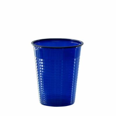 BICCHIERI PLASTICA COLORATA KUMAPAN BLU - 100pz