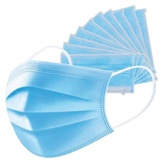 MASQUES CHIRURGICAUX BLEU 3 PLIS TYPE II R - 50pcs