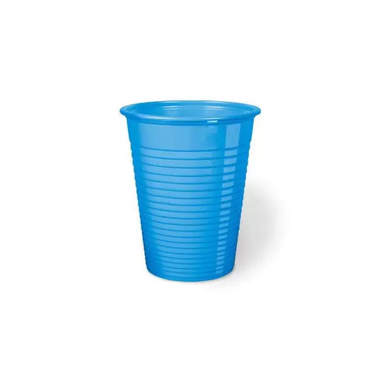 BICCHIERI PLASTICA COLORATA KUMAPAN AZZURRO - 100pz