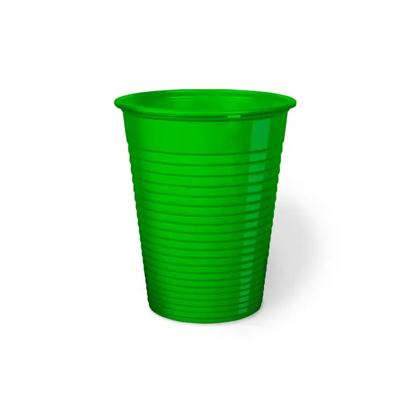 BICCHIERI PLASTICA COLORATA KUMAPAN VERDE - 100pz