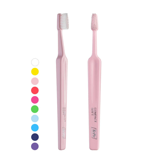 Tepe Select brosse à dents rose tendre compacte 1 pièce