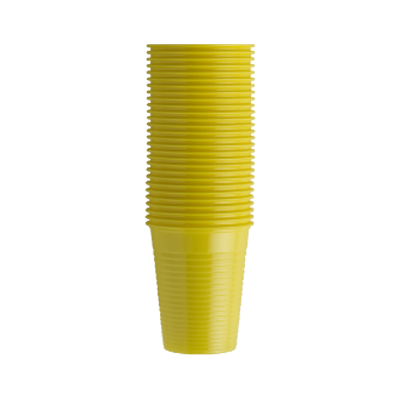 BICCHIERI MONOART GIALLO - 100pz