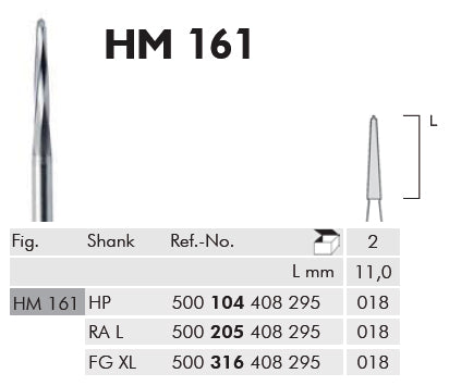 LINDEMANN COUPE TUNGSTÈNE HM161 316 018 - 2pcs