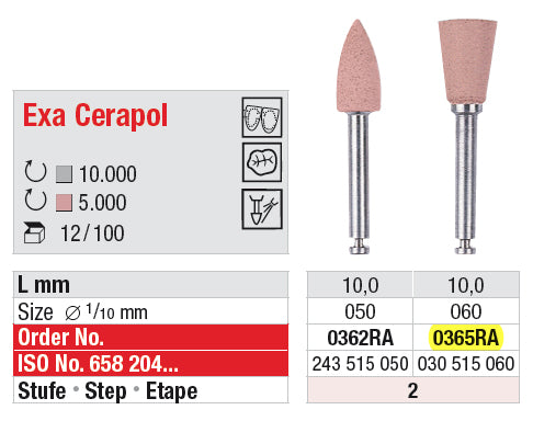 EXA CERAPOL GOMMINI ISO 060 - 12pz