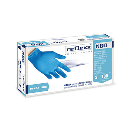 GUANTI NITRILE ULTRA SOTTILI PWD FREE N80 XS - 100pz