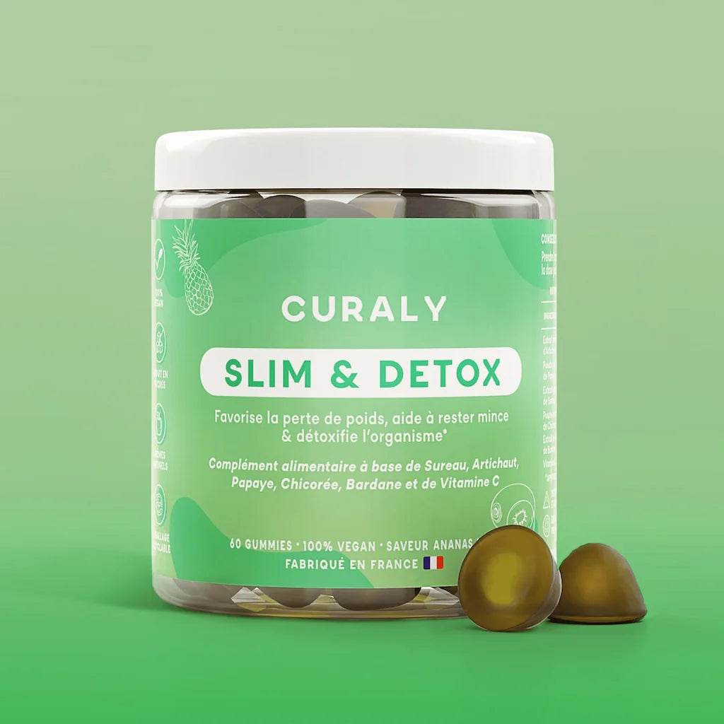 Nahrungsergänzungsmittel Curaly Gummies Slim &amp; Detox – Minceur, Detox &amp; Digestion