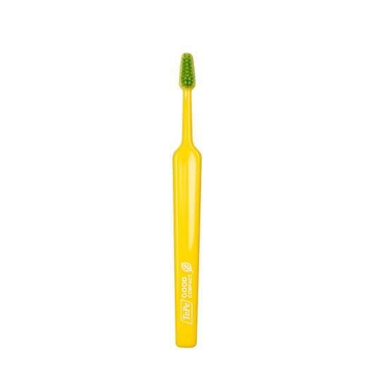 Tepe Good brosse à dents souple et compacte, couleur jaune, 1 pièce